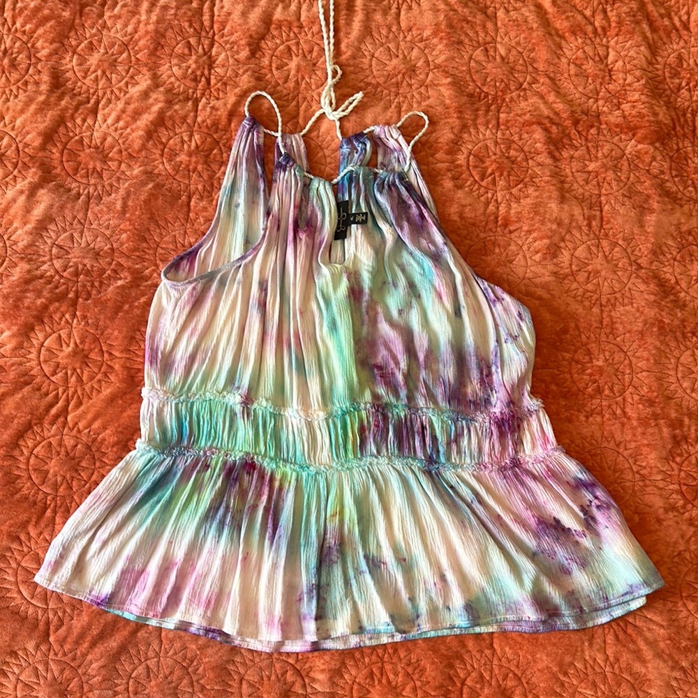 Ice Tie-dyed halter top